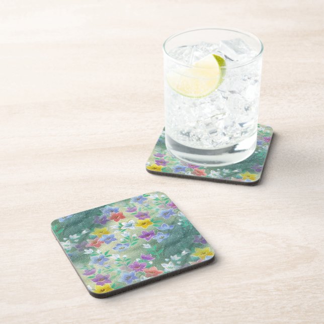 Tropical Wildflowers Coaster (Right Side)