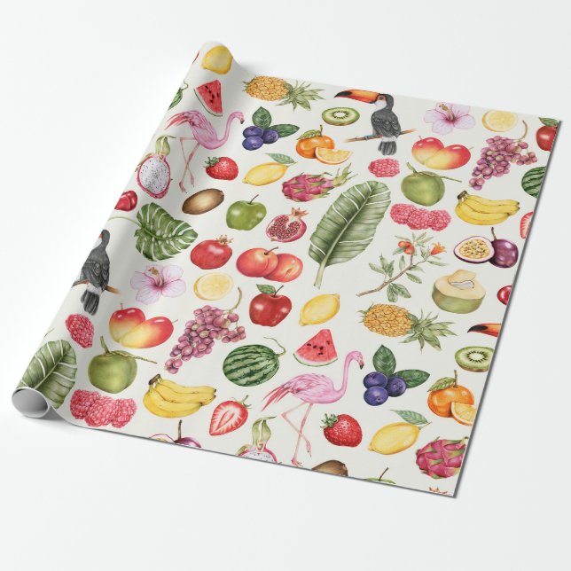 Tropical Wrapping Paper (Unrolled)