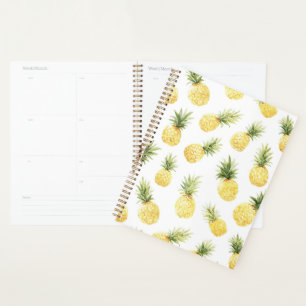 Tropical Yellow Pineapples Planner
