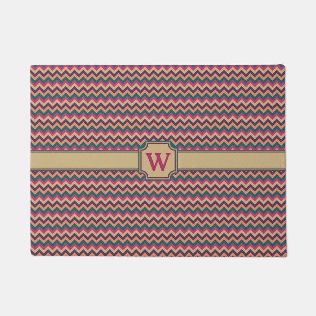 Tropical Zigzag Doormat (Front)