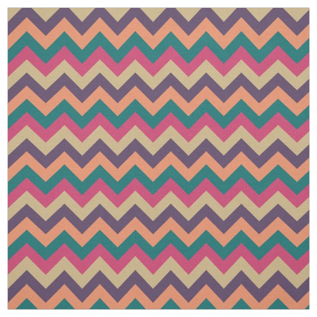 Tropical Zigzag Fabric (Swatch)