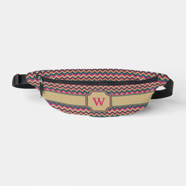 Tropical Zigzag Fanny Pack (Front)
