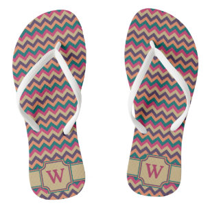 Tropical Zigzag Flip Flops