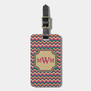 Tropical Zigzag Luggage Tag
