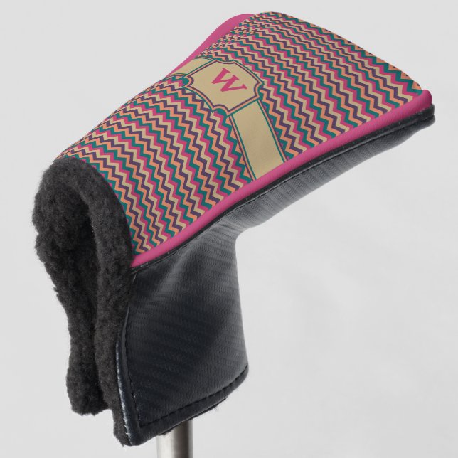 Tropical Zigzag Putter Cover (3/4 Front)