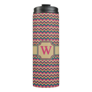 Tropical Zigzag Thermal Tumbler
