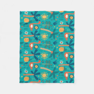 Tropicana Watercolor Fleece Blanket