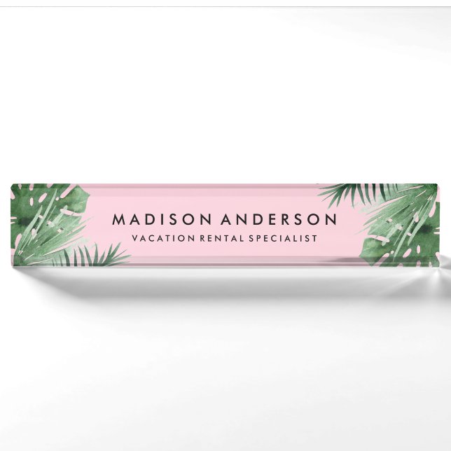 Tropics Desk Name Plate (Front)