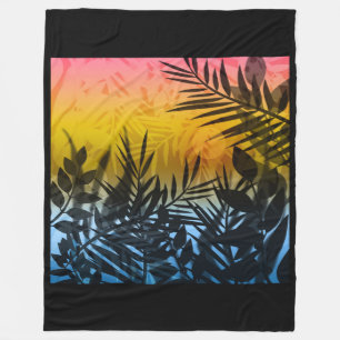 tropics, summer fleece blanket