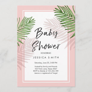 Tropiques Baby shower Invitation Tropical Hawaii