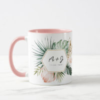 Tropiques luxuriants Mariage café Mug