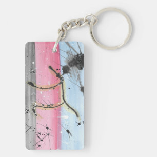 TROS Polyamory pride flag keychain