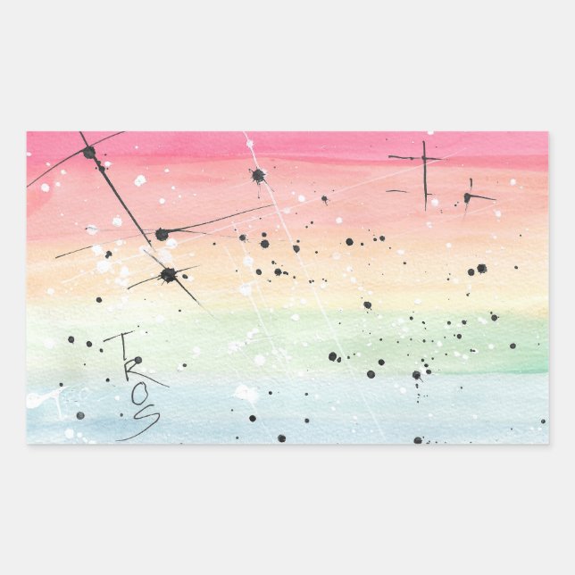 TROS Rainbow LGBTQ Pride Flag stickers (Front)