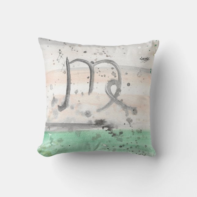 TROS Virgo Throw Pillow (Front)