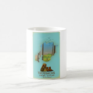 Trossachs Stirling Scotland hiking poster Magic Mug