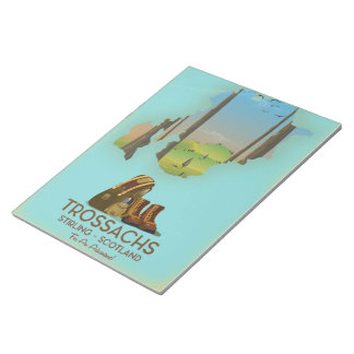 Trossachs Stirling Scotland hiking poster Notepad