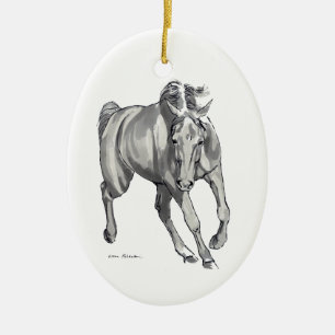Trot Ceramic Ornament