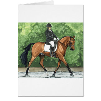 Trot de baie de cheval de dressage d'art de cheval