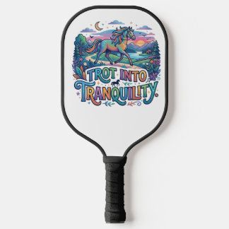 Trot into Tranquillity – Peaceful Christian Horse  Pickleball Paddle