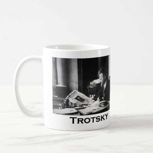Trotsky reading "The Militant" Coffee Mug (Left)