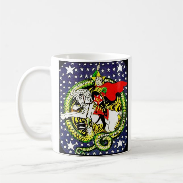 Trotsky slaying the reactionary dragon mug (Left)