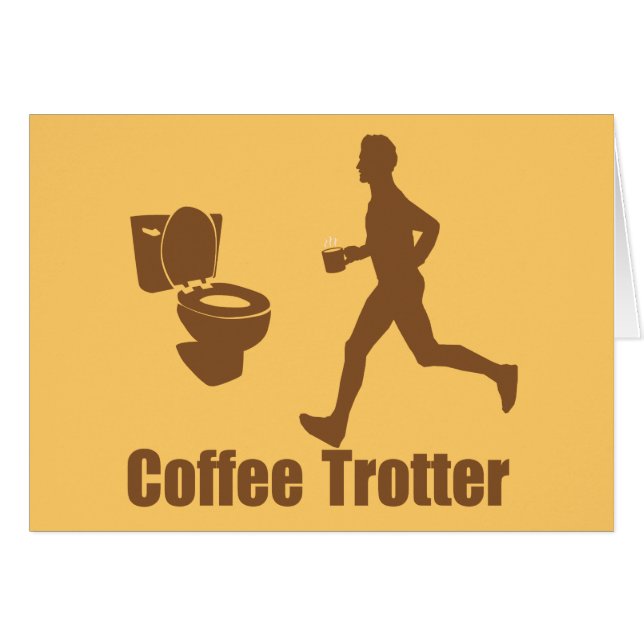 Trotteur drôle de café (Devant horizontal)