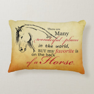 Trotting Horse Holiday Christmas Decorative Pillow