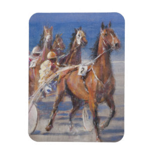 Trotting races Lancieux Brittany 2014 Magnet
