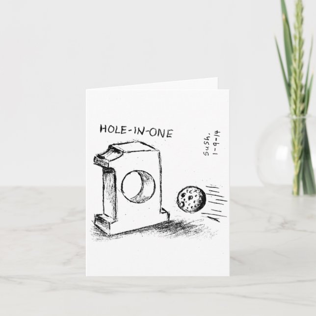 Trou-dans-Un -- Carte de note (Devant)