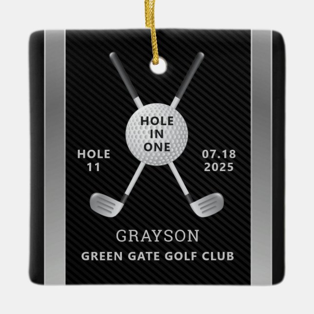Trou De Golf Dans Un Ornement En Céramique (Devant)