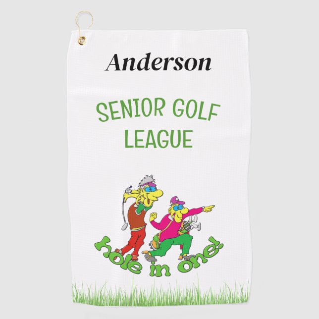 Trou supérieur dans une serviette de golf (Devant)