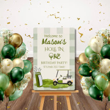 Trou Vert en UN Garçon Premier Anniversaire Bienve