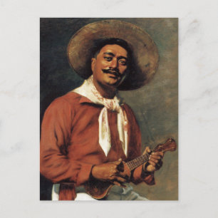 'Troubadour hawaïen' - Carte postale Hubert Vos