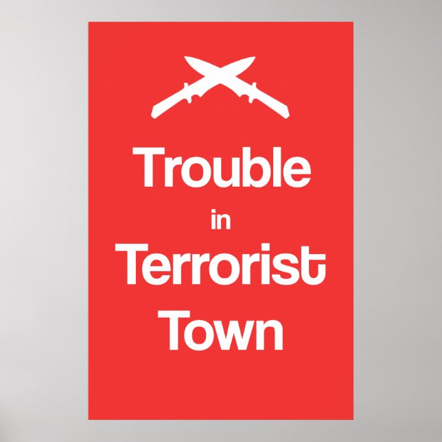 Trouble Dans La Ville Terroriste Garry'smod Poster (Devant)