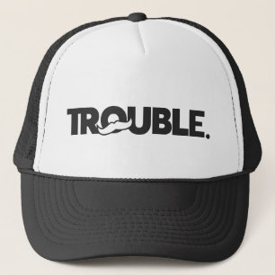Trouble Double Trouble Funny Matching Family Trucker Hat