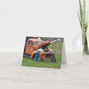Trouble in the Pumpkin Field Holiday Card