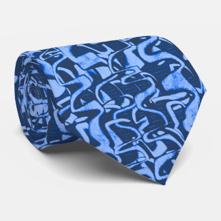 Trouble Retro Abstract Two-sided Tie