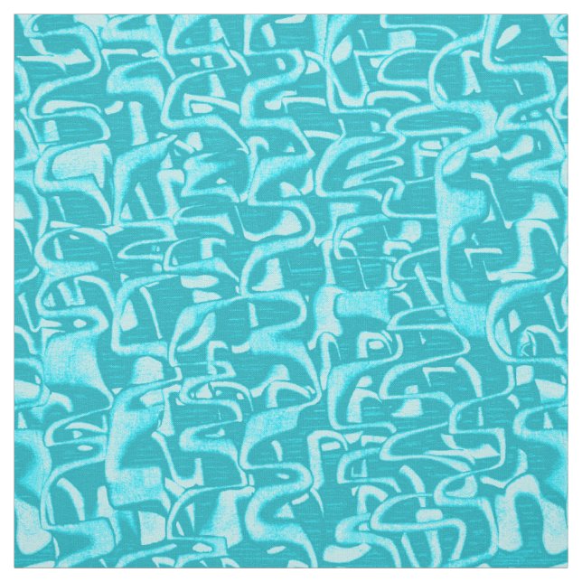 Trouble Retro Psychedelic Abstract Fabric (Swatch)