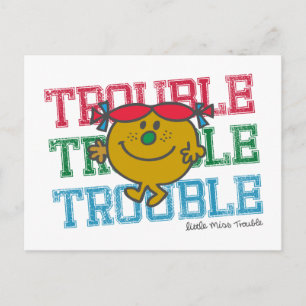 Trouble x3 postcard