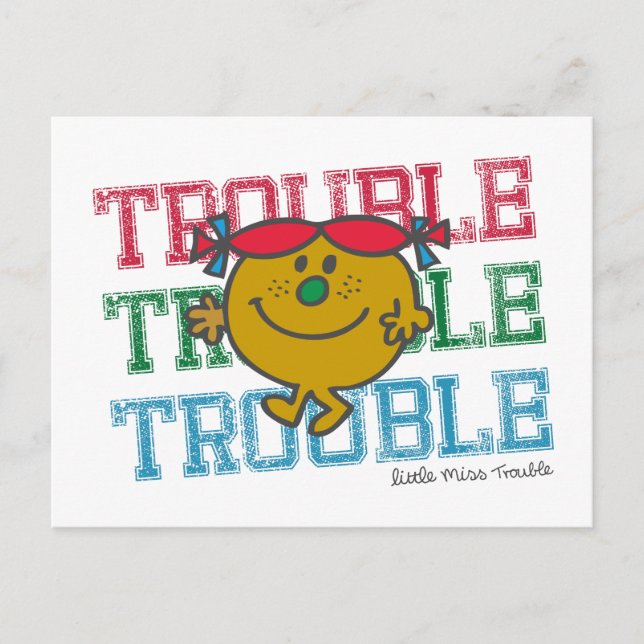 Trouble x3 postcard (Front)