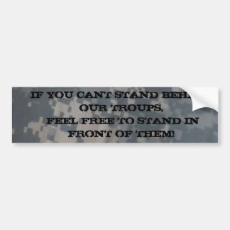 TROUP SUPPORT BUMPER STICKER