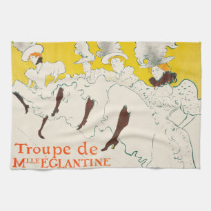 Troupe de Mademoiselle Eglantine, Toulouse Lautrec Kitchen Towel