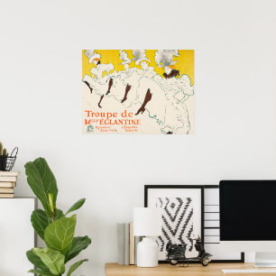 Troupe de Mademoiselle Eglantine, Toulouse Lautrec Poster