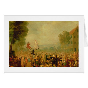Troupe of Actors Performing on a Tightrope