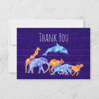 Troupeau d'animaux sauvages sur le Merci Abstrait