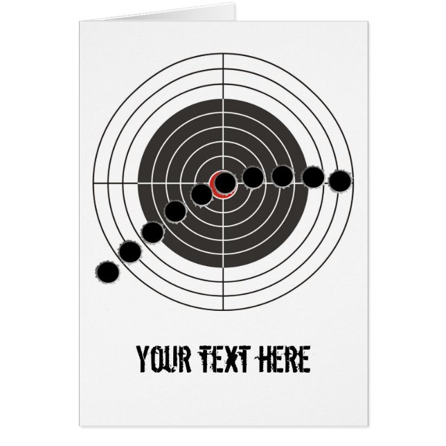 Trous de balle de mitrailleuse au-dessus de cible (Devant)