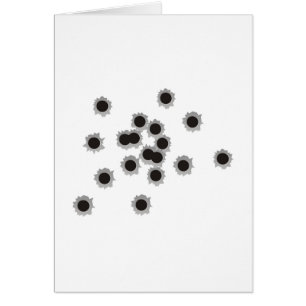 Trous de balle d'un fusil ou d'une arme à feu,