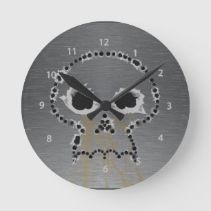 Trous de tir de pistolet Trous Horloge murale du c