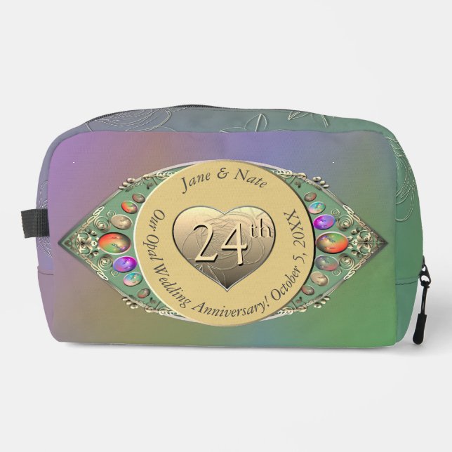 Trousse De Toilette 24e anniversaire du Mariage Opal (Recto)