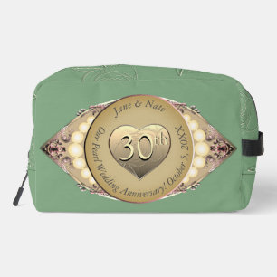 Trousse De Toilette 30e/12e perle Anniversaire d'accessoires Pouch